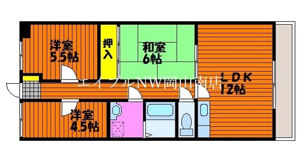 茶屋町駅 徒歩12分 1階の物件間取画像